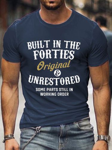 Men's Printed T Shirt With Forties - Modetalente - Modalova