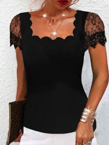 Casual Short Sleeve T-Shirt - Just Fashion Now UK - Modalova