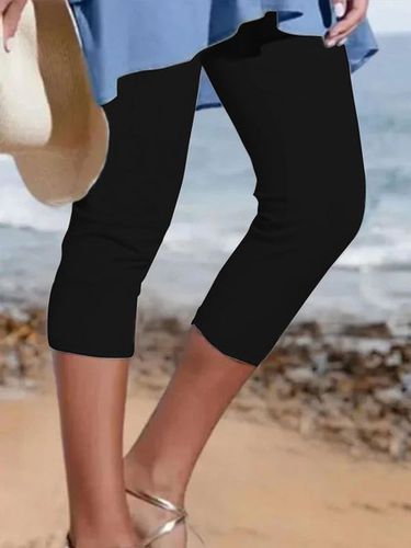 Cotton Casual Vacation Leggings - Just Fashion Now - Modalova