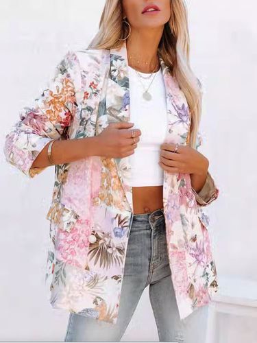 Floral Casual Others Blazer - Modetalente - Modalova