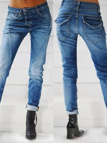 Blue Denim Shift Jeans Jeans - Modetalente - Modalova