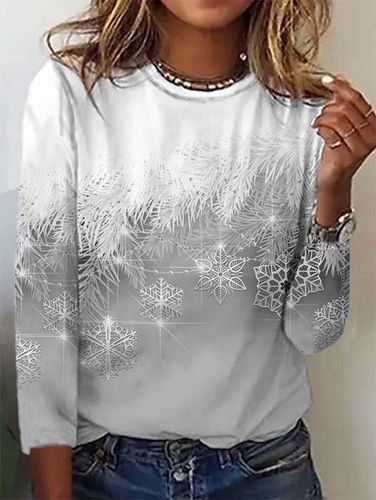 Casual Christmas Long sleeve T-Shirt - Just Fashion Now - Modalova