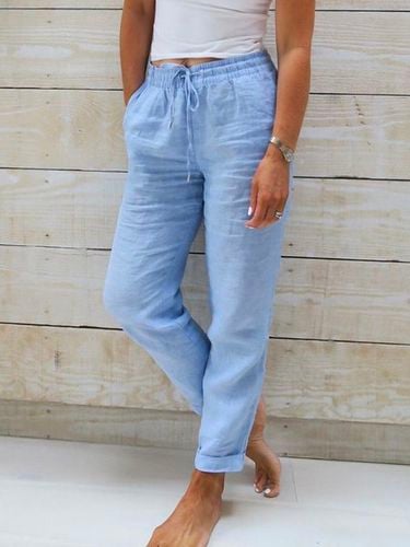 Loose Drawstring Casual Casual Pants - Modetalente - Modalova