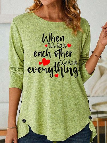 Lilicloth X Y When We Have Each Other We Have Everything Women's Long Sleeve T-Shirt - Just Fashion Now - Modalova