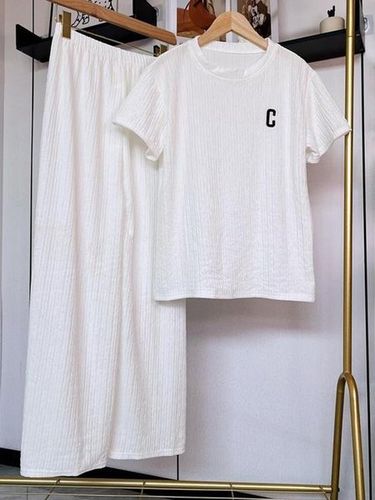 Texture Fabric Homewear Casual Suit - Just Fashion Now UK - Modalova
