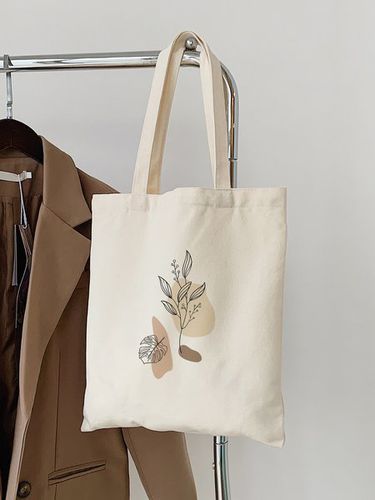 Autumn Plant Graphics Casual Simple Canvas Bag - Just Fashion Now - Modalova