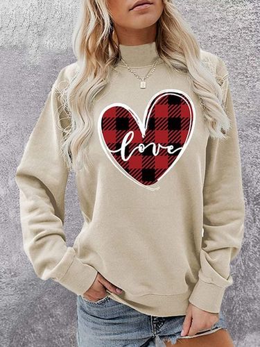 Crew Neck Casual Sweatshirt - Just Fashion Now UK - Modalova