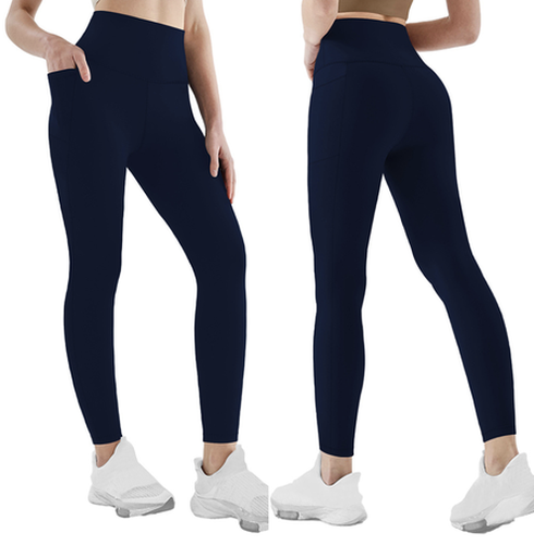 Pockets Plain Tight High Elasticity Casual Legging - Just Fashion Now - Modalova