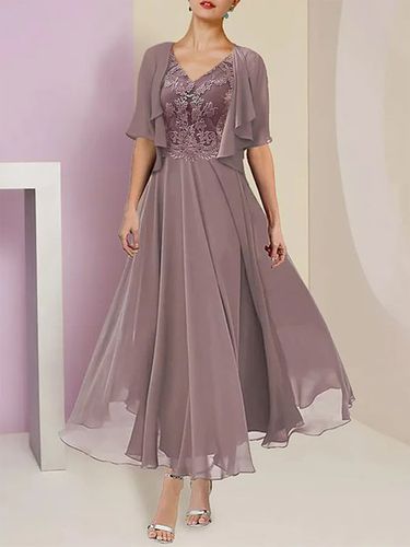 Lace Plain Regular Fit Elegant Two-Piece Set - Just Fashion Now - Modalova