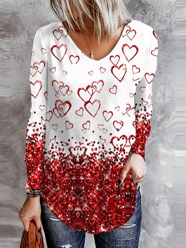 V Neck Casual T-Shirt - Modetalente - Modalova