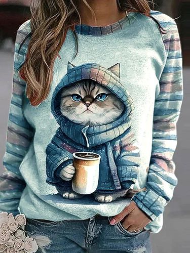 Cat Casual Sweatshirt - Modetalente - Modalova