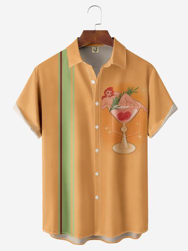 Alice Meow X HARDADDY® Cocktail Girl Bowling Shirt - Modetalente - Modalova