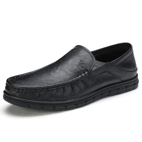 CAMEL CROWN Men Comfy Cowhide Slip Resistant Soft Sole Casaual Slip-on Flat Shoes - Newchic - Modalova