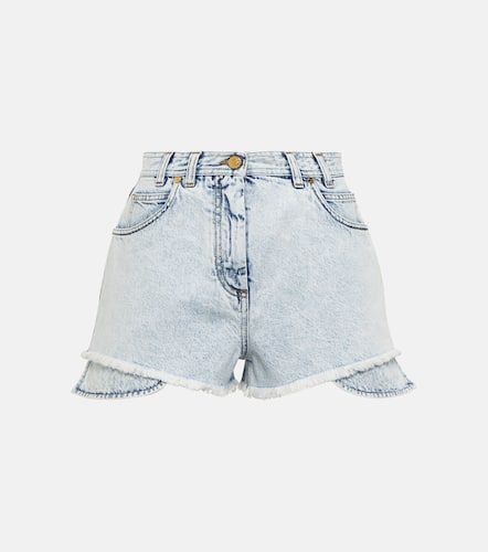 Balmain High-rise denim shorts - Balmain - Modalova