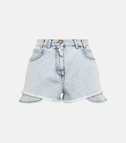 Shorts vaqueros de tiro alto - Balmain - Modalova