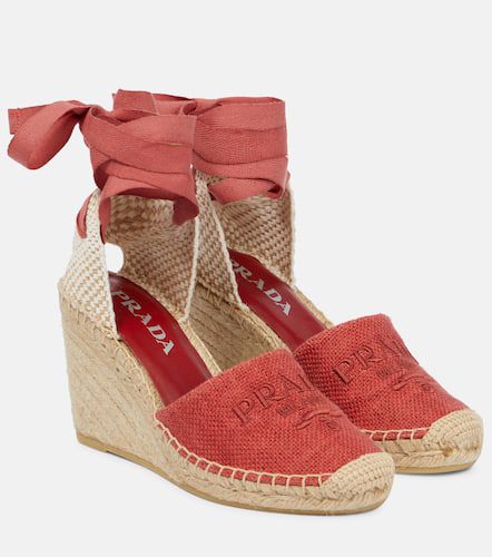 Prada Canvas espadrille wedges - Prada - Modalova