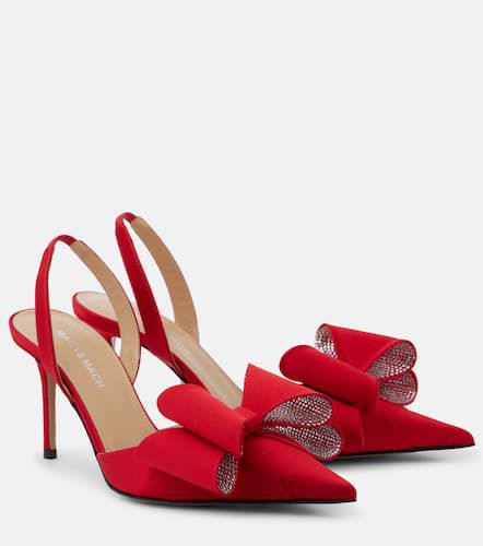 Le Cadeau 85 bow-detail satin pumps - Mach & Mach - Modalova