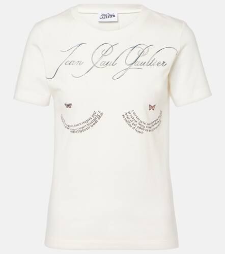 Logo printed cotton jersey t-shirt - Jean Paul Gaultier - Modalova