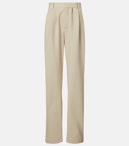 Saint Laurent Gerade Hose aus Wolle - Saint Laurent - Modalova