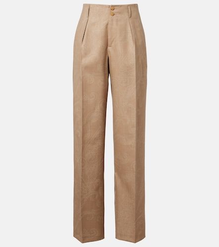 Etro Wool jacquard straight pants - Etro - Modalova