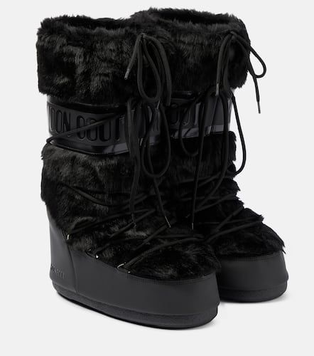Icon faux fur-trimmed snow boots - Moon Boot - Modalova