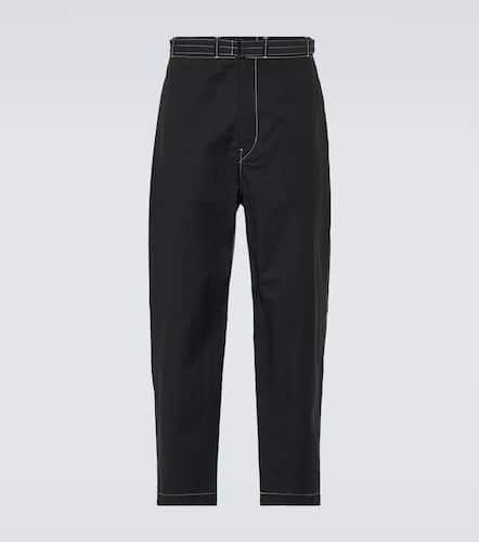 Pantalones tapered de mezcla de algodón - Lemaire - Modalova