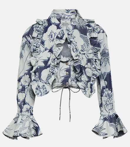 Heart floral ruffled cotton blouse - Vivienne Westwood - Modalova