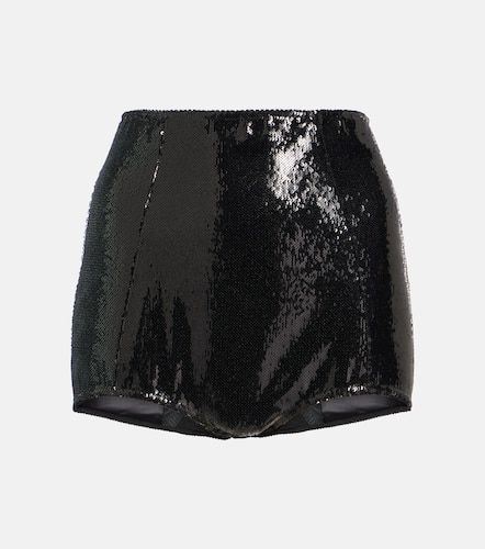 High-Rise Shorts mit Pailletten - Dolce&Gabbana - Modalova