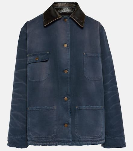 Oversize-Jacke aus Baumwoll-Canvas - Prada - Modalova