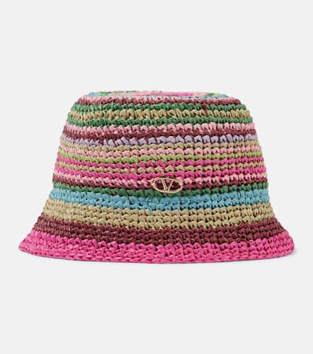 Sombrero de pescador VLogo Signature de croché - Valentino - Modalova