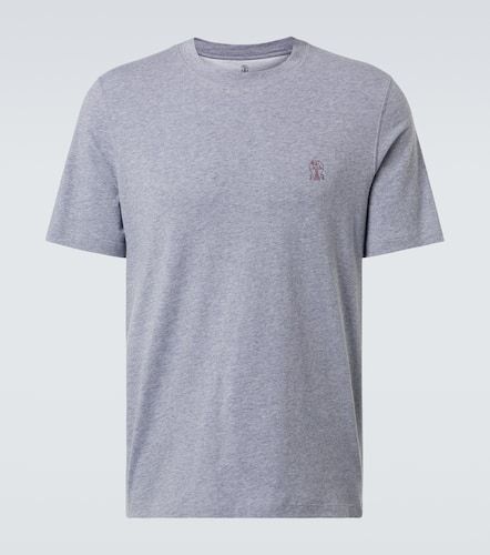 Cotton jersey T-shirt - Brunello Cucinelli - Modalova