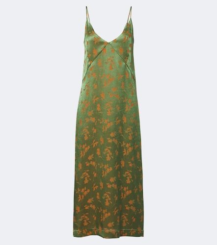 Abito sottoveste in raso jacquard floreale - Dries Van Noten - Modalova