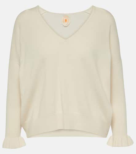 Frill-trimmed wool and cashmere sweater - Jardin des Orangers - Modalova