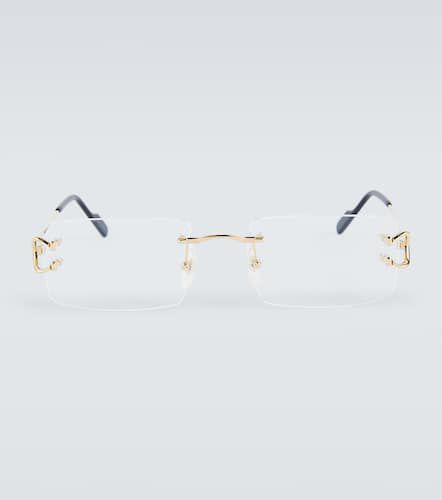 Gafas rectangulares Signature C De Cartier - Cartier Eyewear Collection - Modalova