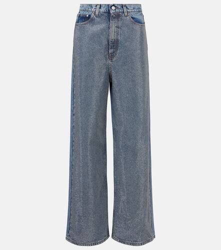 Crystal-embellished wide-leg jeans - Stella McCartney - Modalova