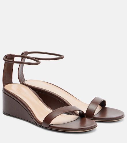 Leather wedge sandals - Gianvito Rossi - Modalova