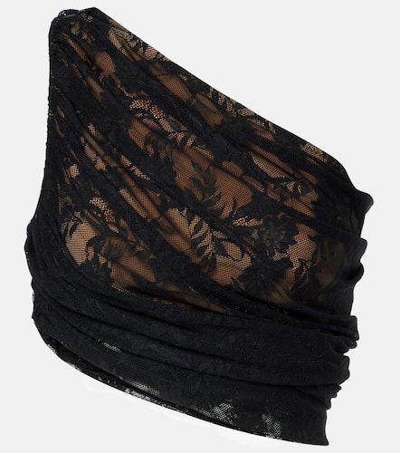 Top Diana asymétrique en dentelle - Norma Kamali - Modalova