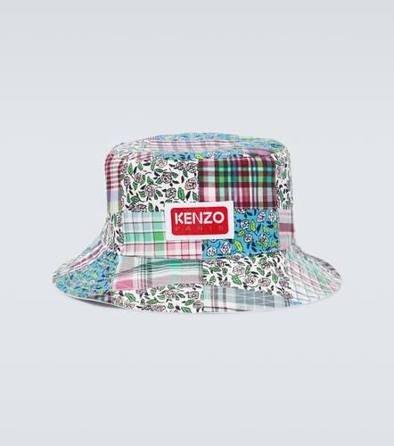 Sombrero de algodón y seda a cuadros - Kenzo - Modalova