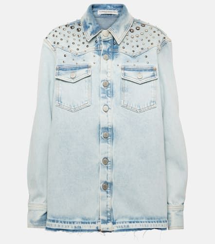 Studded denim jacket - Alessandra Rich - Modalova