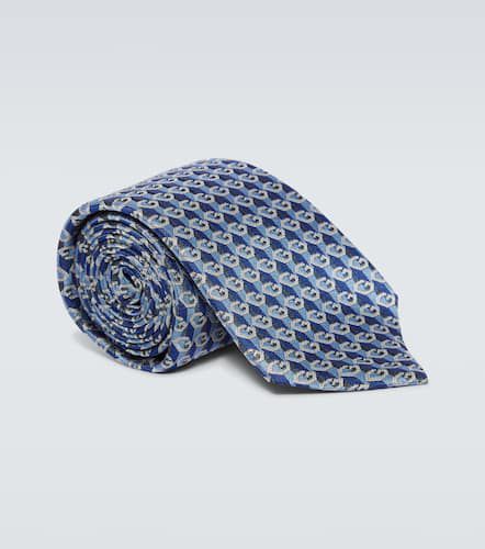 Corbata Geometric G en jacquard de seda - Gucci - Modalova