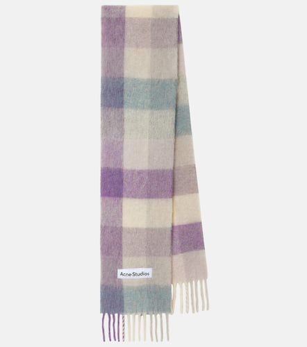 Vally checked wool-blend scarf - Acne Studios - Modalova