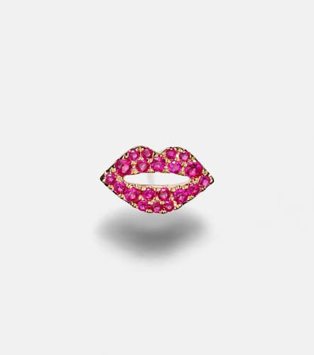 Scarlett Kiss 14kt rose gold single earring with sapphires - Roxanne First - Modalova