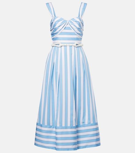 Vestido midi Nilah de algodón a rayas - Rebecca Vallance - Modalova