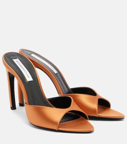 Mules Harlow de satén - Victoria Beckham - Modalova