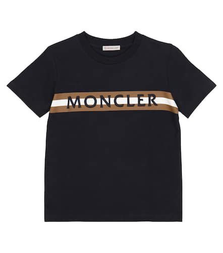 T-Shirt aus Baumwolle mit Logo - Moncler Enfant - Modalova