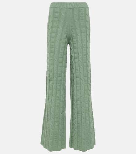 Kong cable-knit wool-blend straight pants - Acne Studios - Modalova