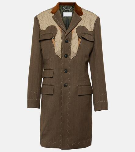 Single-breasted wool coat - Maison Margiela - Modalova