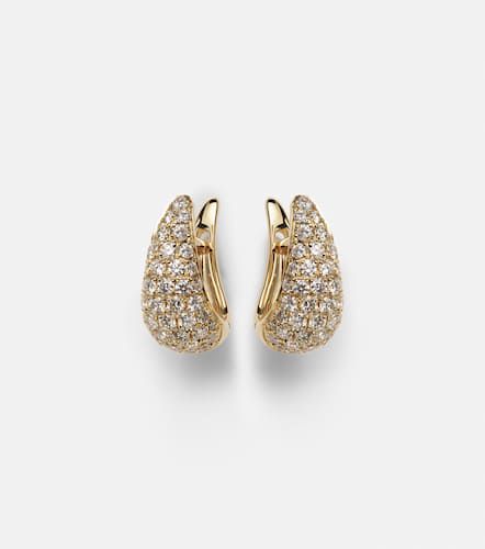 Pendientes Claw de oro de 18 ct con diamantes - Anita Ko - Modalova