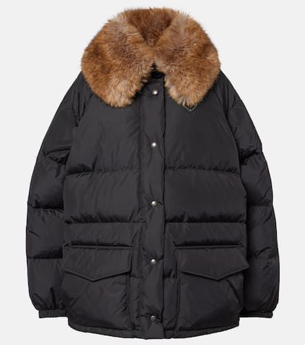 Prada Daunenjacke mit Faux Fur - Prada - Modalova