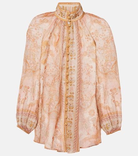 Acacia Billow printed ramie blouse - Zimmermann - Modalova